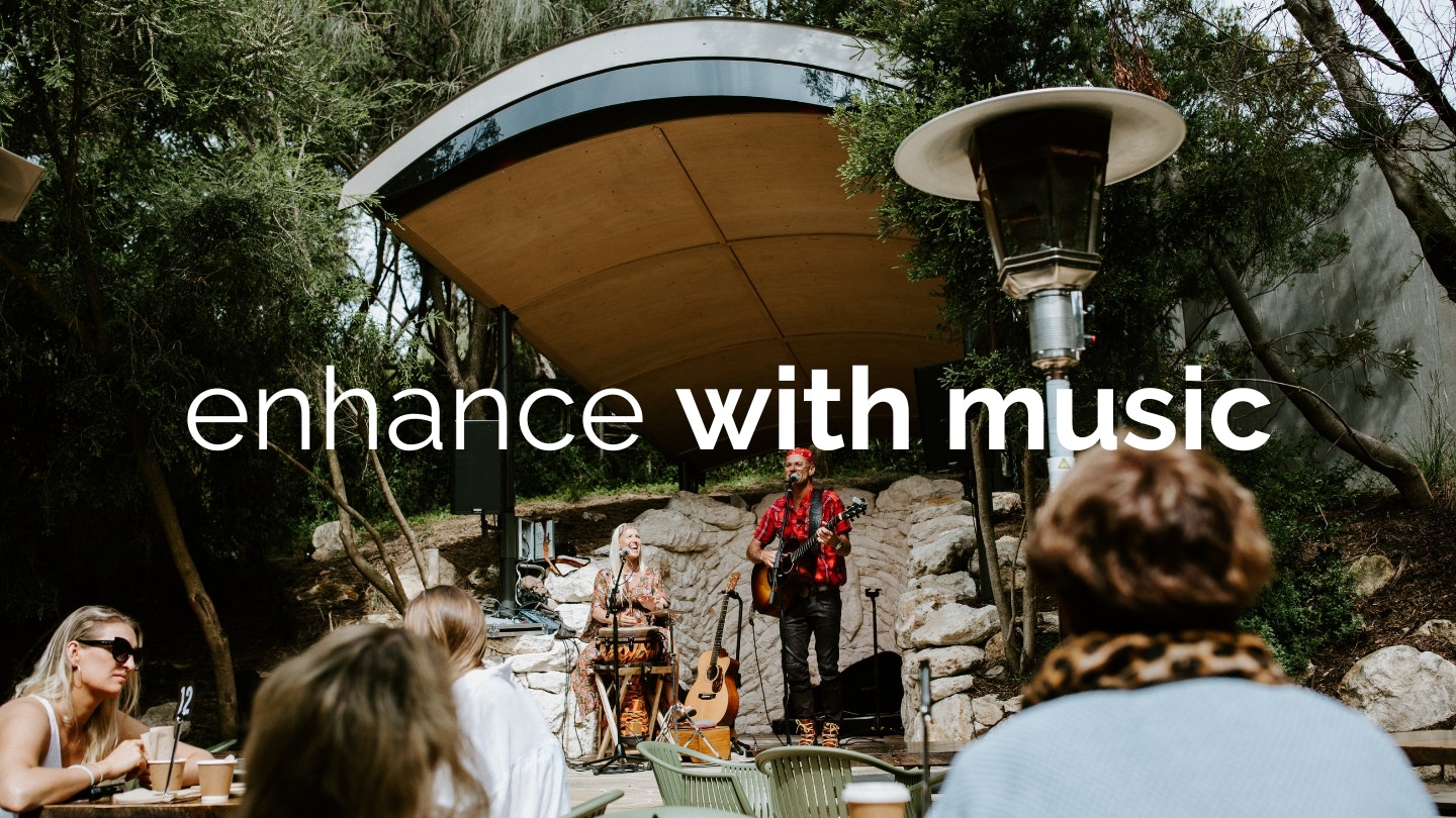 enhance with music