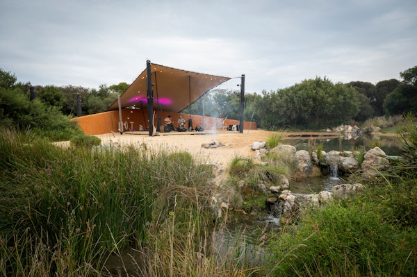 A stage in the amphitheatre