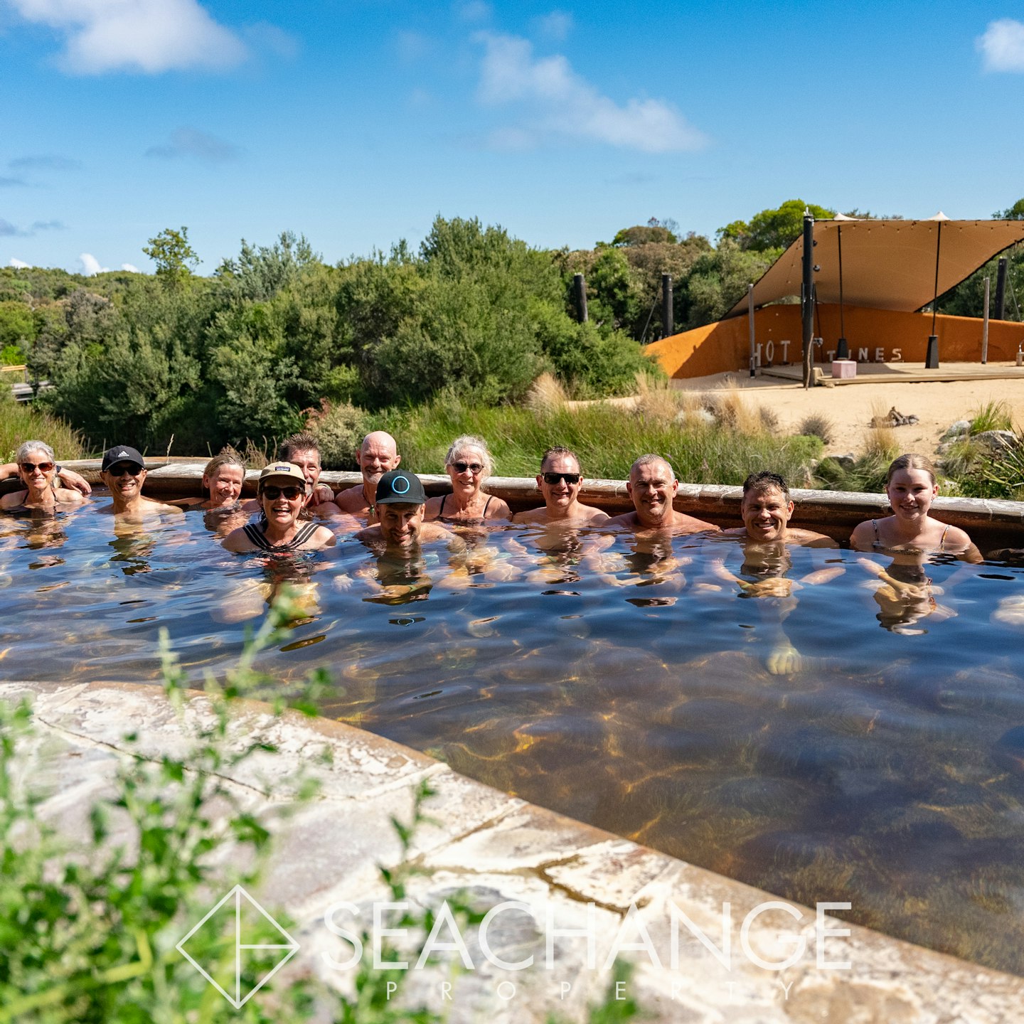 riders bathing