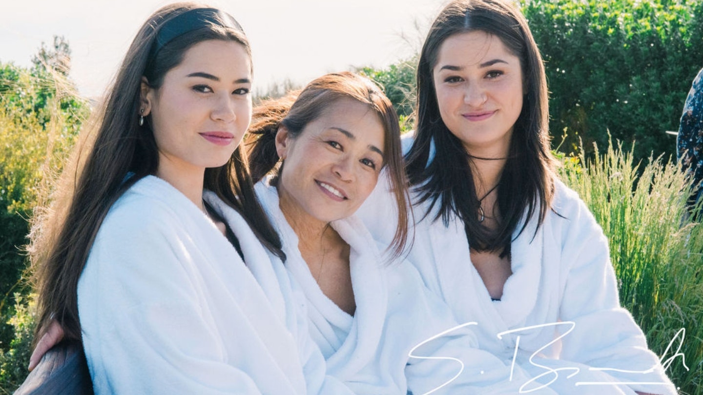 Three women posing in a portrait sessions