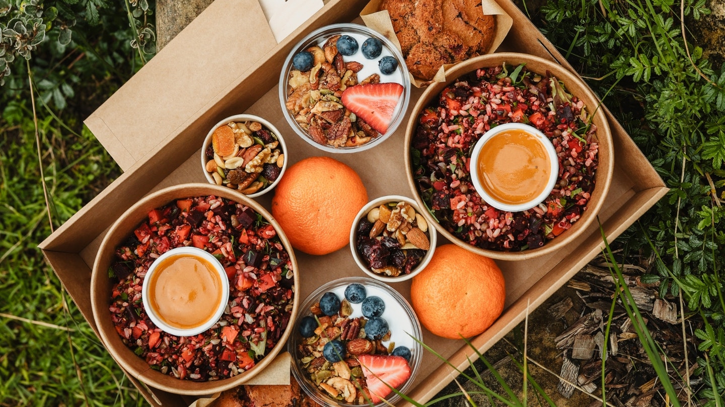 A picnic hamper