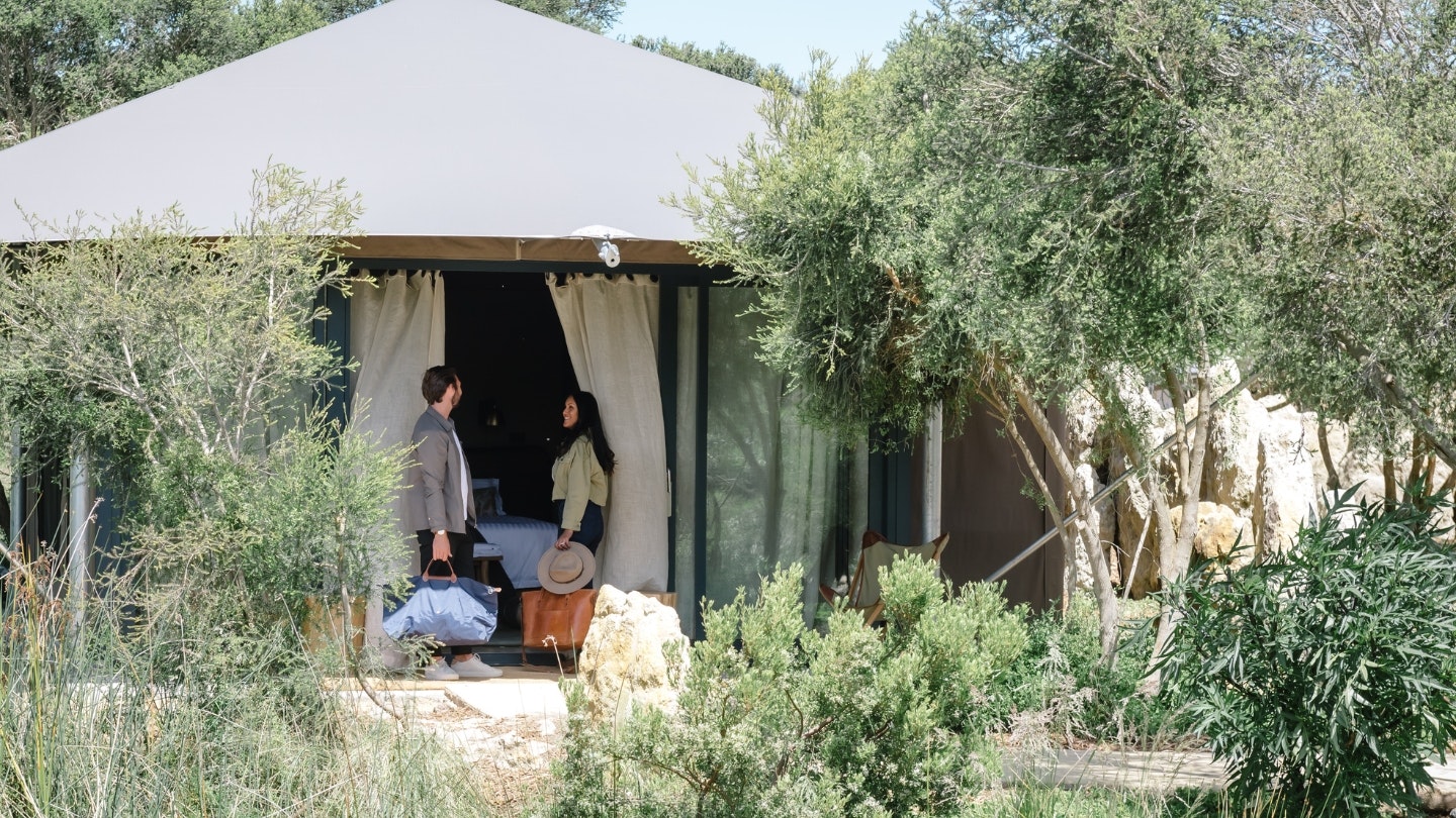 Glamping at Peninsula Hot Springs