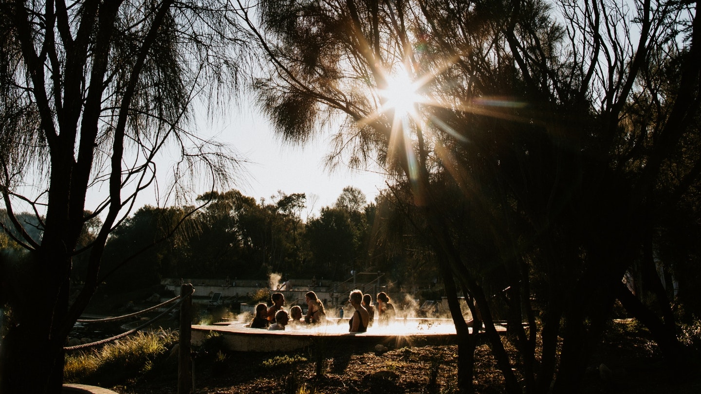 Thermal bathing at Peninsula Hot Springs
