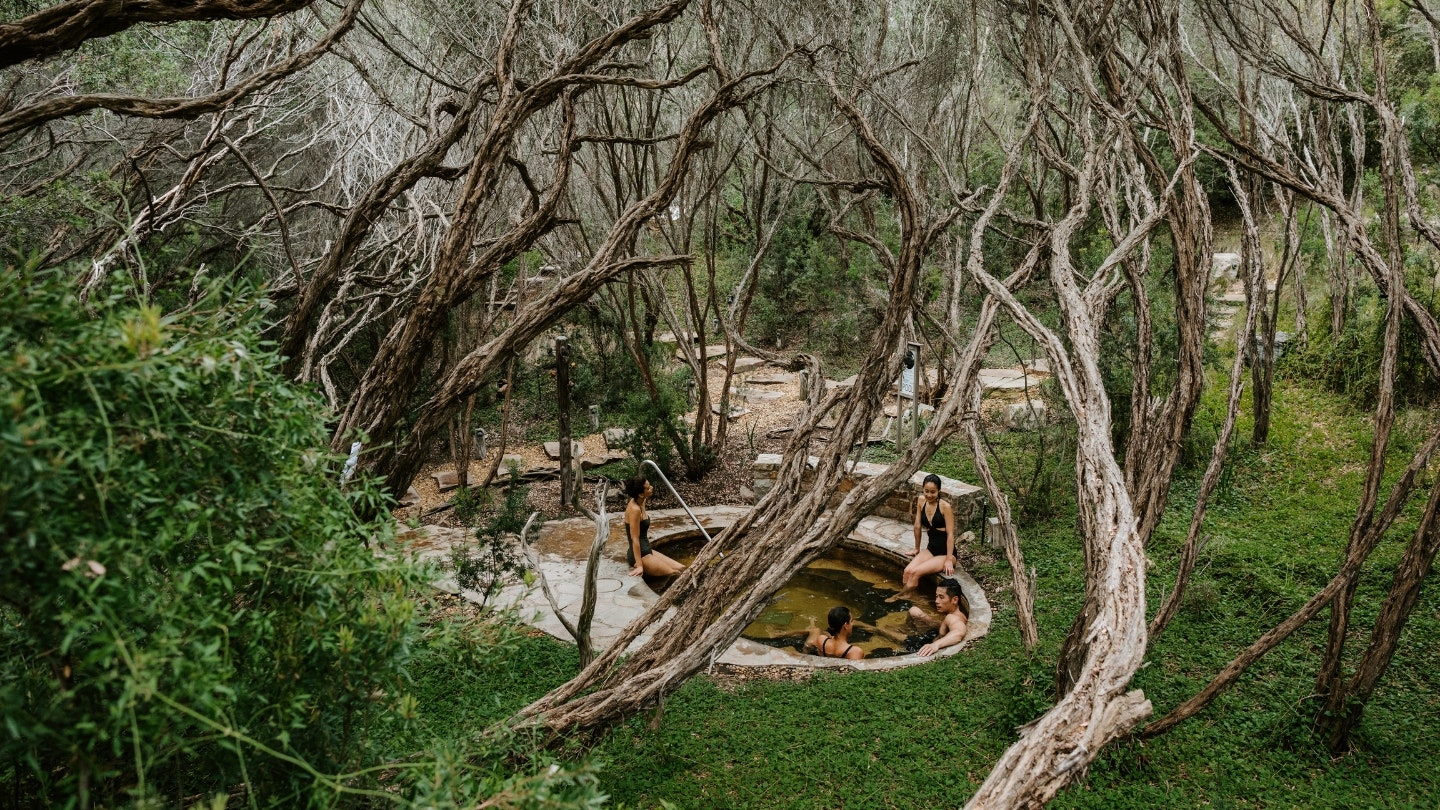 Thermal bathing at Peninsula Hot Springs