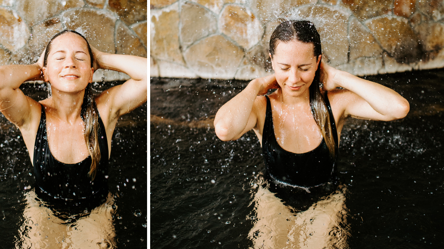 Thermal bathing at Peninsula Hot Springs