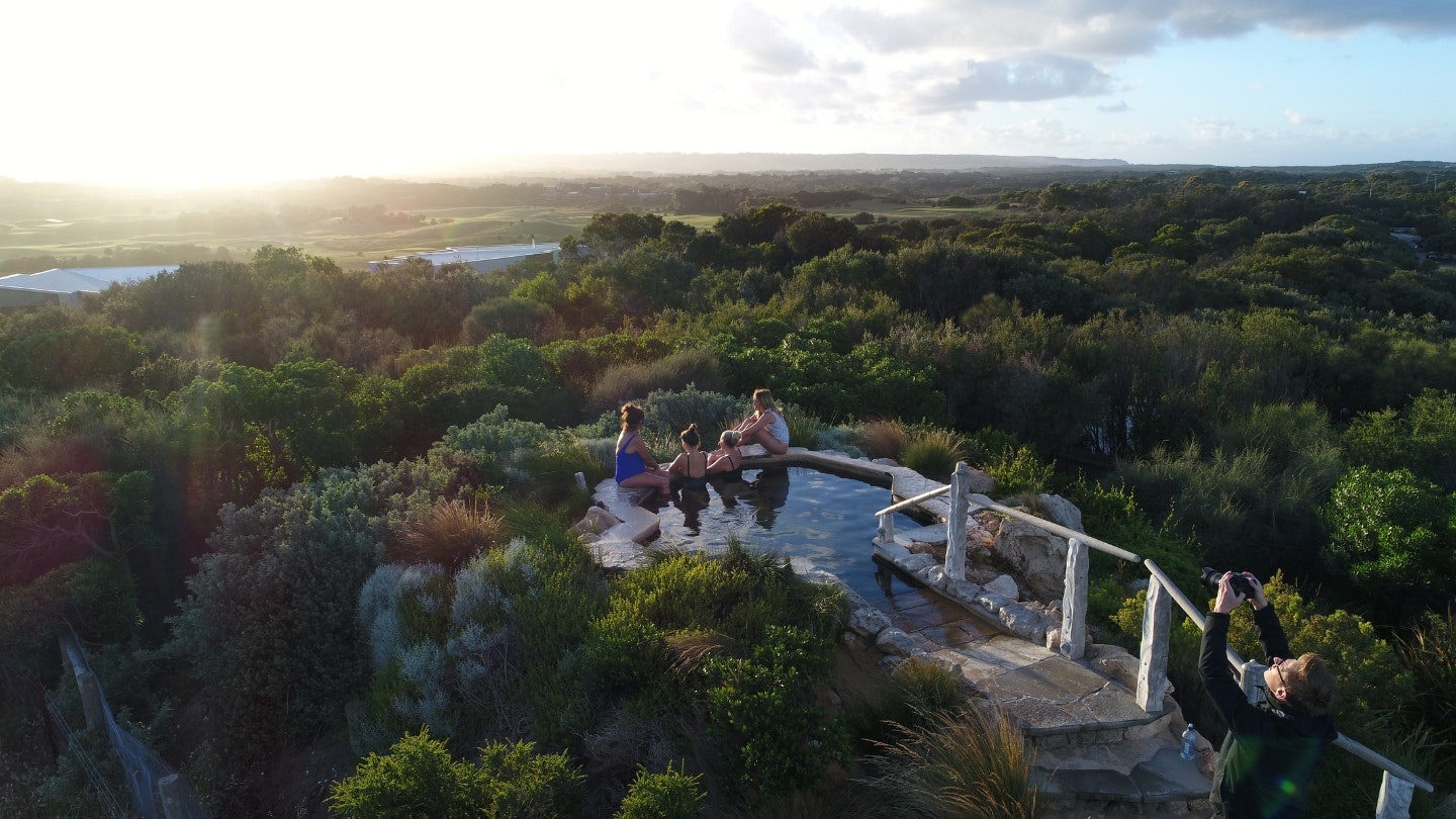 Hilltop pool Bath House