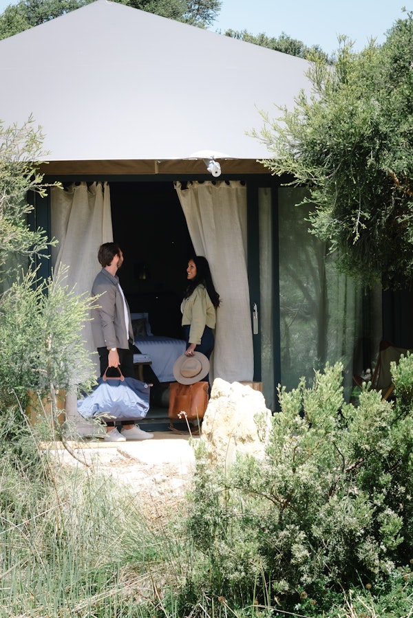 Glamping at Peninsula Hot Springs