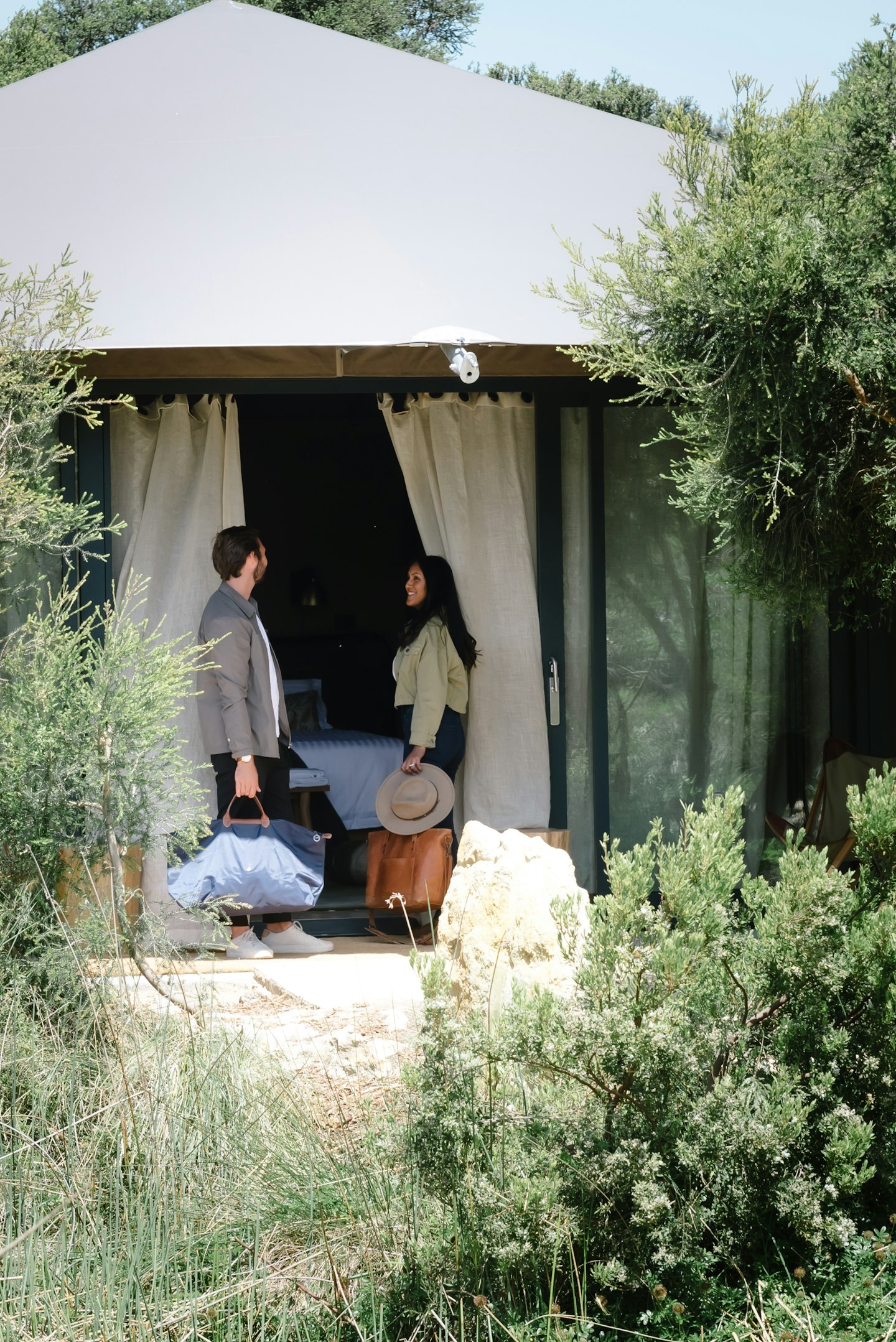 Glamping at Peninsula Hot Springs