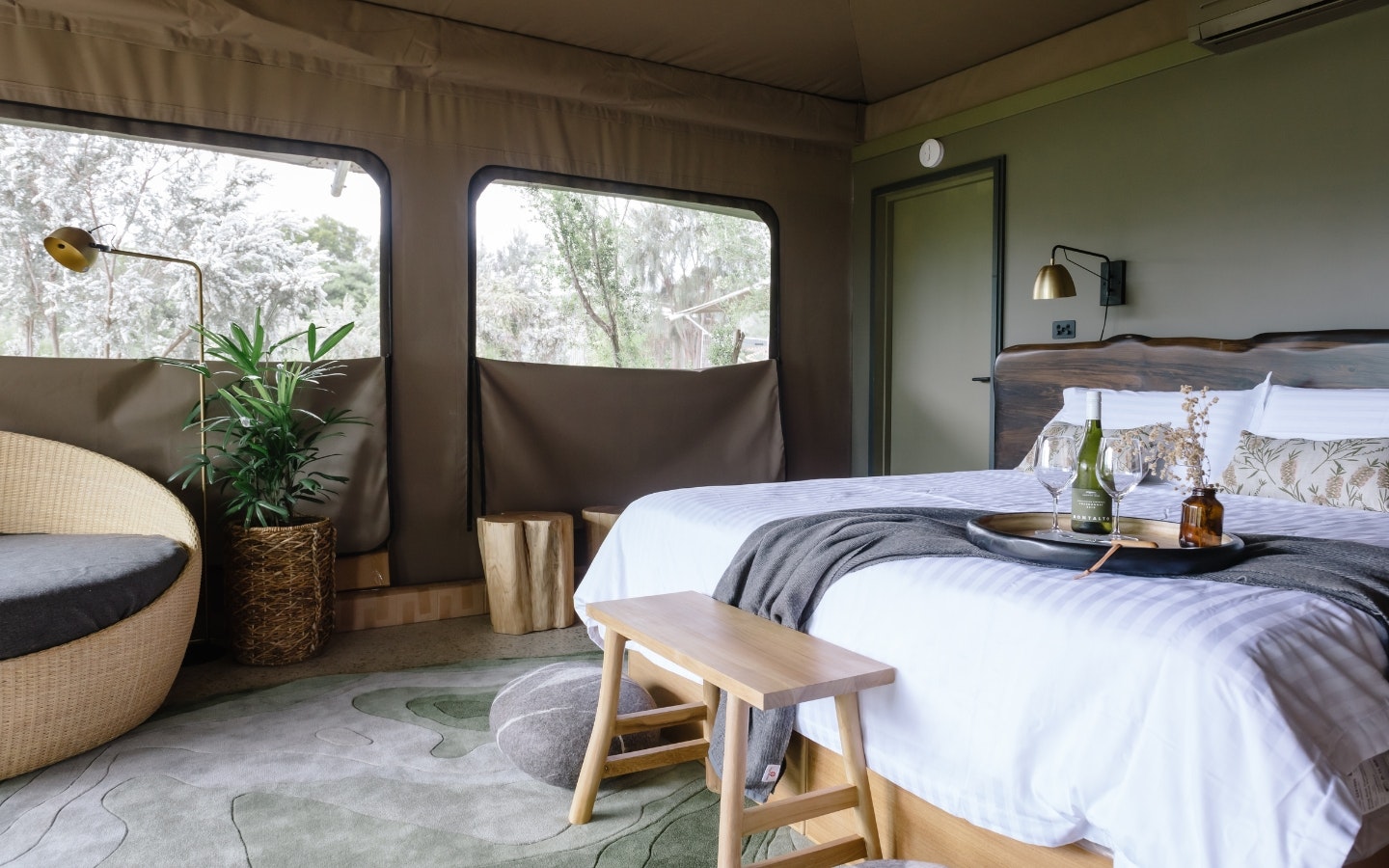 Glamping accommodation
