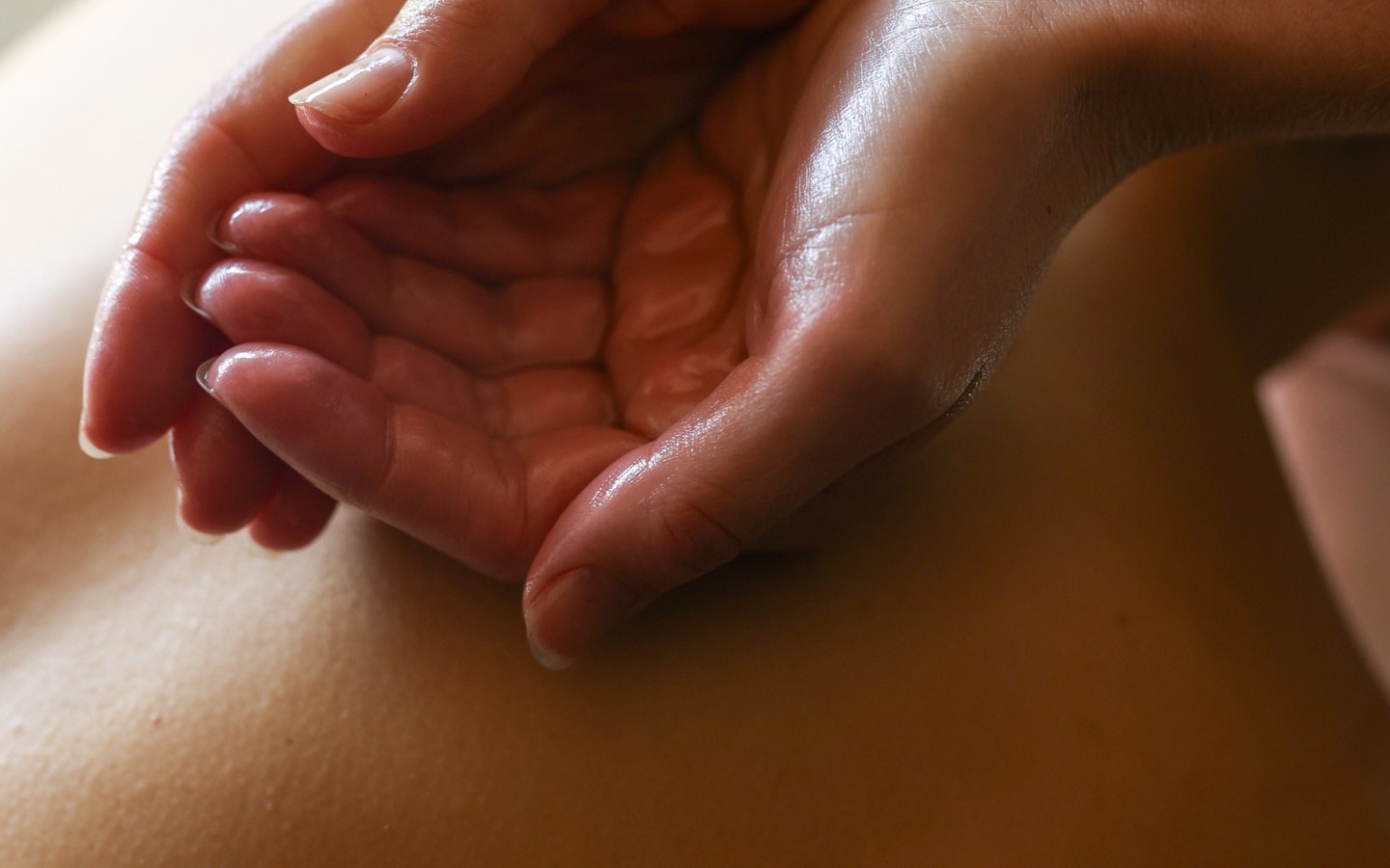 A person receiving a massage
