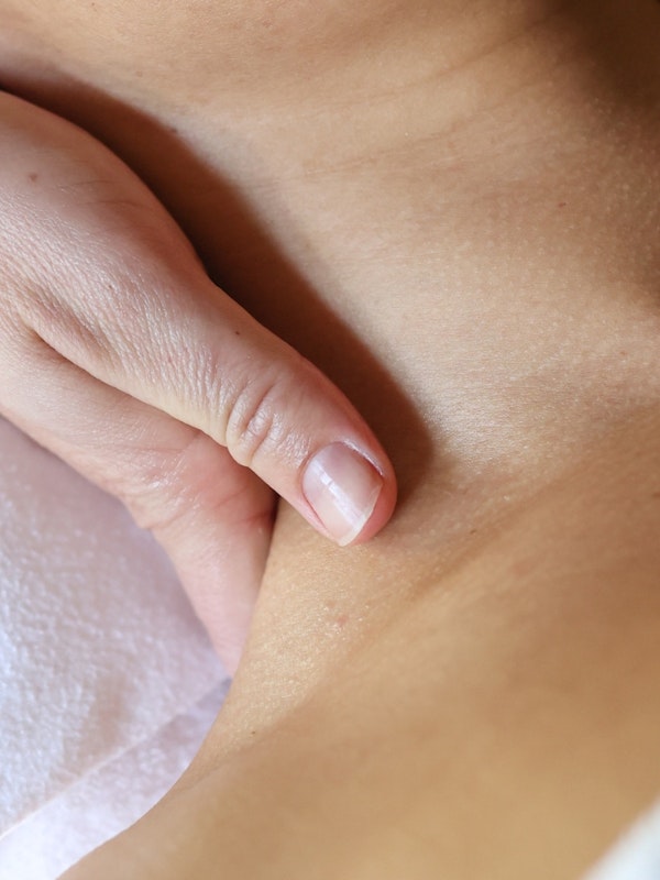 A person receiving a massage