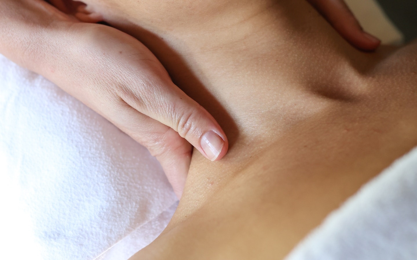 A person receiving a massage