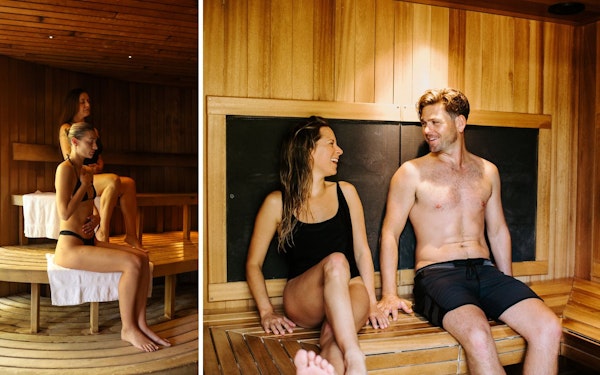 Sauna at Peninsula Hot Springs