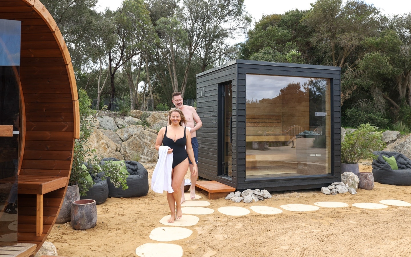 Pop up sauna space
