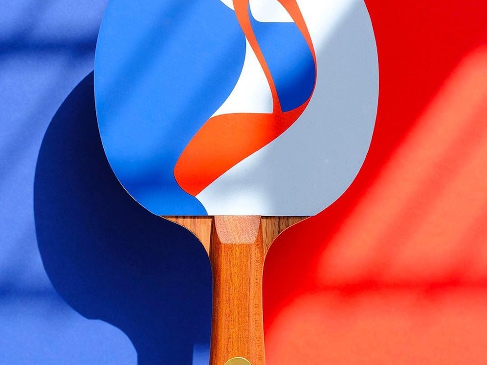 Artistic design focused table tennis and ping pong paddles. 