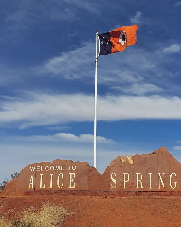 Welcome to Alice Springs Sign