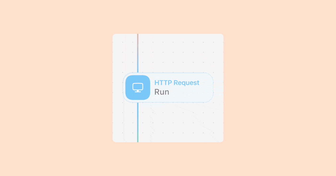 Visual of an action running