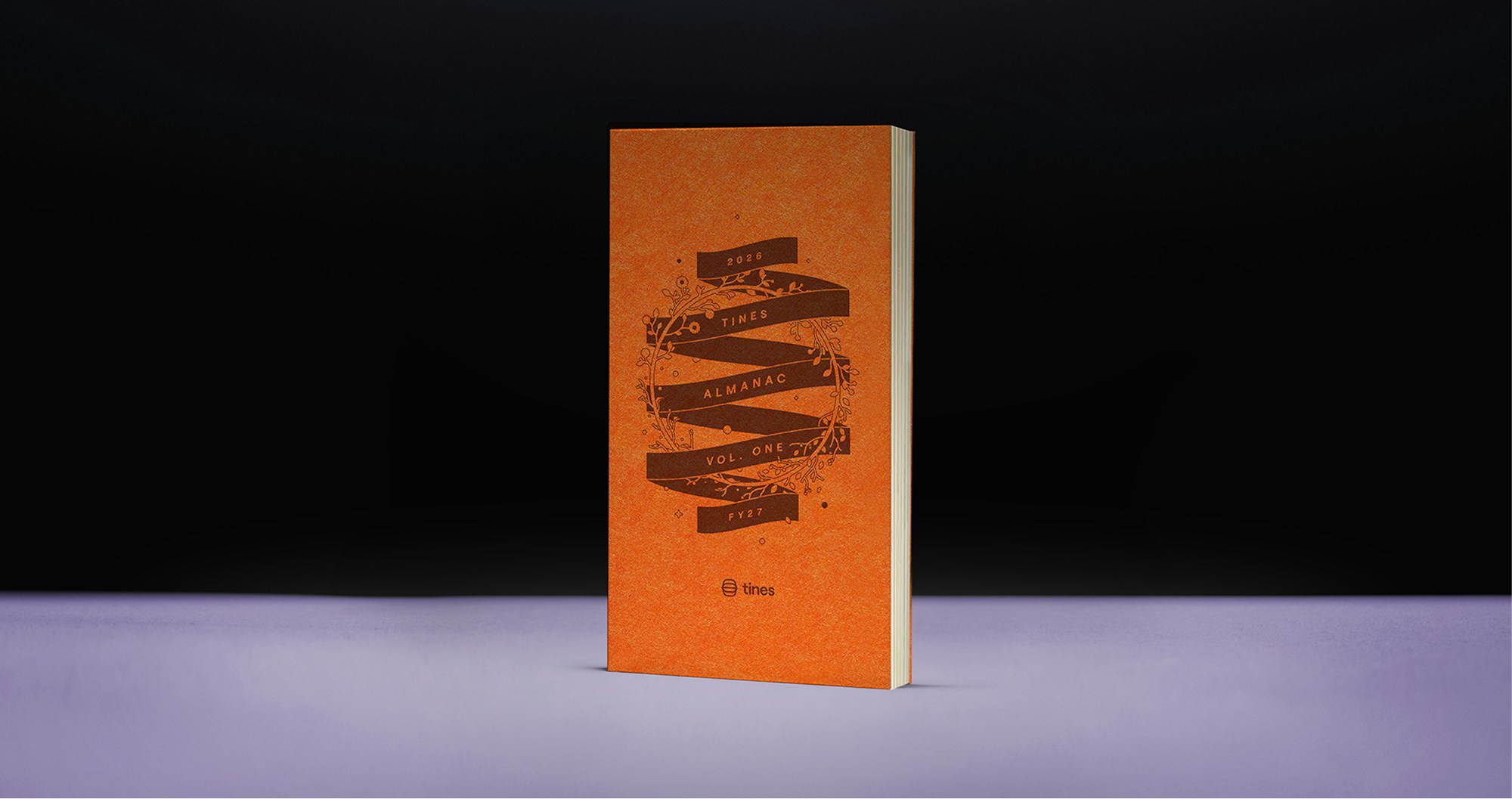 Photo of the front cover of the Tines Almanac