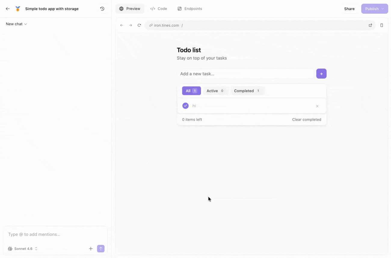 Gif showing versions of an App