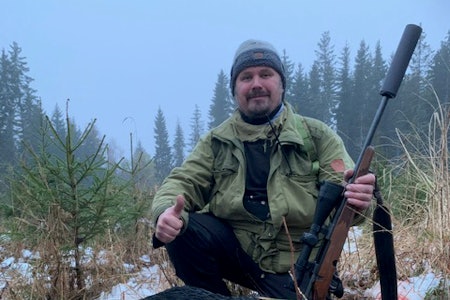 Villsvinet var en ungråne som veide 35 kg. (Foto: Privat) villsvin elverum