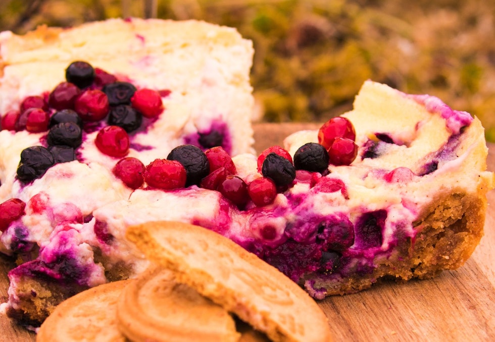 KAKE PÅ TUR: Denne varianten kan like godt lagast ute. Foto: Sigrid Henjum KAKE PÅ TUR: Denne varianten kan like godt lagast ute. Foto: Sigrid Henjum