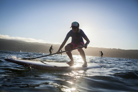 Stand up paddleboard, eller SUP, er lett tilgjengelig og mulig å gjøre overalt i Norge. Her fra Oslofjorden utenfor Drøbak. Foto: Marte Stensland Jørgensen SUP norge guide utemagasinet fri flyt