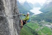 VIA FERRATA: Utemagasinet.no har en oppdatert liste over Via Ferrata anlegg i Norge via ferrata klatersti loen