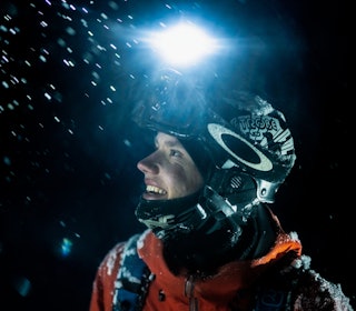 OG DET BLE LYS: Lumen er viktig, men det er mer enn lysstyrken som skal stemme for lykten blir optimal for frikjøring i følge Knut-Hendrik Lajord. Bilde: Vegard Aasen Moonlight headlamp 5000 lumens