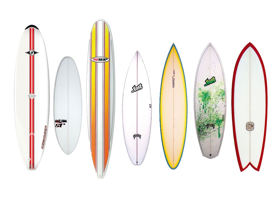 BRETTJUNGEL: Pass på å velge riktig surfbrett for å få mest mulig ut av bølgene med det nivået du har som surfer. BRETTJUNGEL: Pass på å velge riktig surfbrett for å få mest mulig ut av bølgene med det nivået du har som surfer.