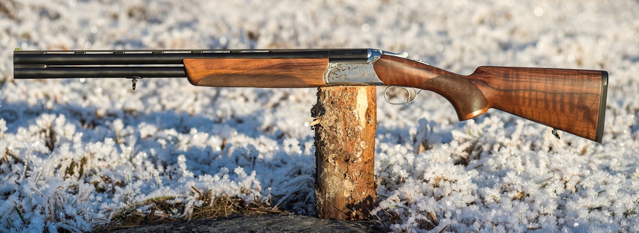 Rimelig: Huglu Ventus Compact damehagle Damehagla Huglu Ventus Compact plassert på en stokk utendørs sett fra siden