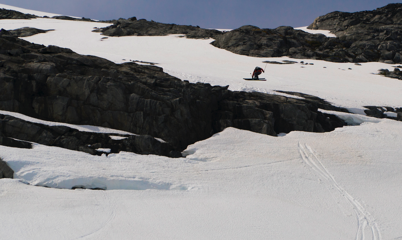 TRIPPEL TRYGG: Trygg Lindkjølen med en treer ut en klippe i toppen. Kjøringa holdt til femteplass. Bilde: Henrik Ulleland TRIPPEL TRYGG: Trygg Lindkjølen med en treer ut en klippe i toppen. Kjøringa holdt til femteplass. Bilde: Henrik Ulleland