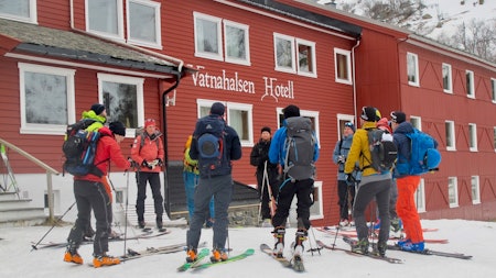 Ski in og ski out på Vatnahalsen Høyfjellshotell
