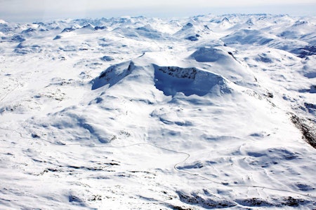 Steindalsnosi og Fanaråken frå vest. / Toppturar i Sogn. Steindalsnosi og Fanaråken frå vest. / Toppturar i Sogn.