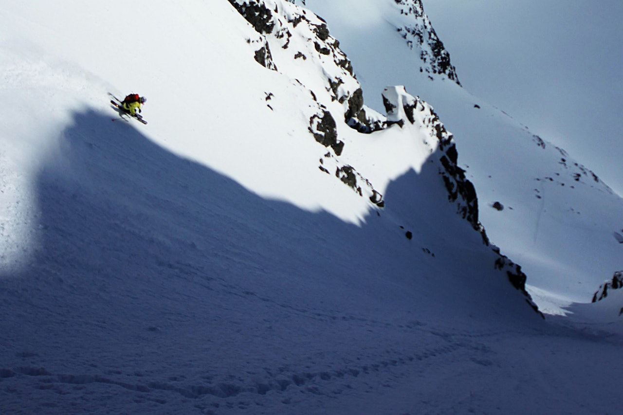 HPS FAVORITT: Hans Petter Hval setter fart ned Soleibotntindrenna i Hurrungane. Foto: Matti Bernitz HPS FAVORITT: Hans Petter Hval setter fart ned Soleibotntindrenna i Hurrungane. Foto: Matti Bernitz
