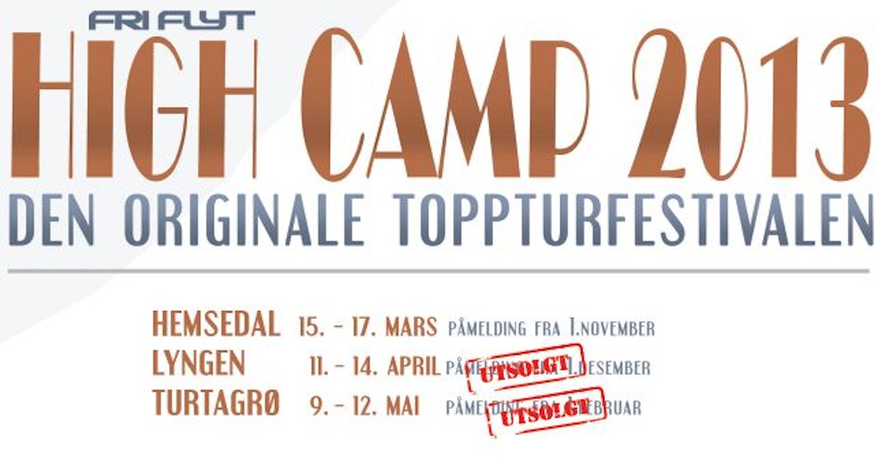 Utsolgt på rekordtid! Utsolgt på rekordtid!