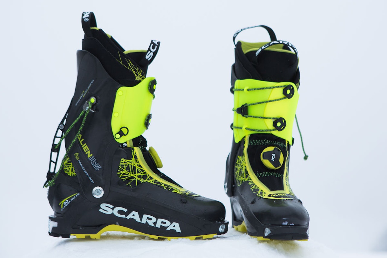 Scarpa Alien RS: Toppturstøvel som veier under en kilo Scarpa Alien RS lett toppturstøvel