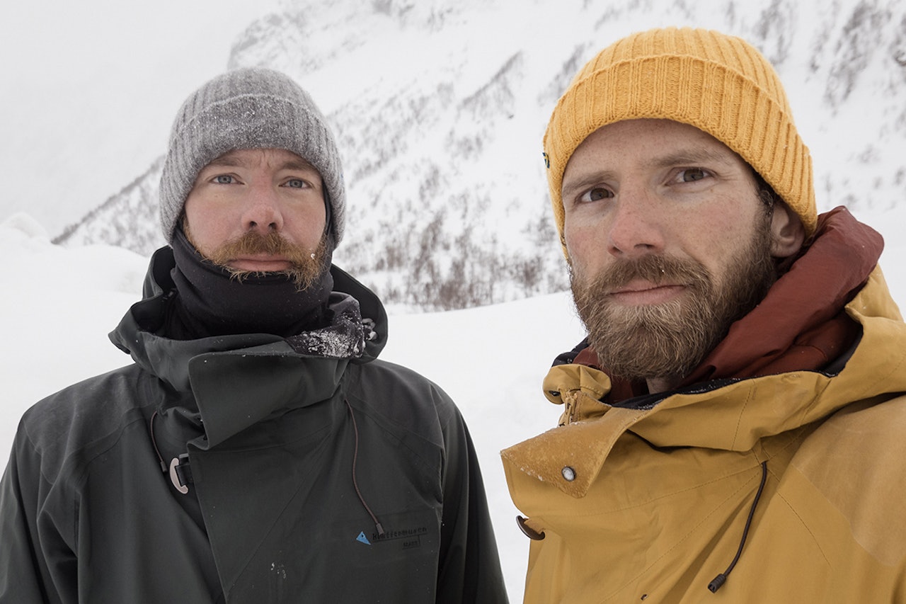 TOPPTURER: Andreas Køhn og Johan Kristofers brukte en uke i fjellene i Lofoten på sykkel og ski. Foto: Andreas Køhn Andreas Køhn