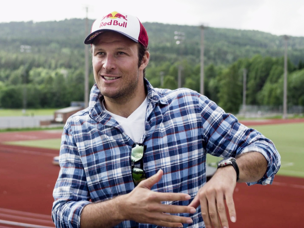 ENGASJERT: Aksel Lund Svindal forteller om frikjøring –på Toppidrettssenteret, selvfølgelig. 