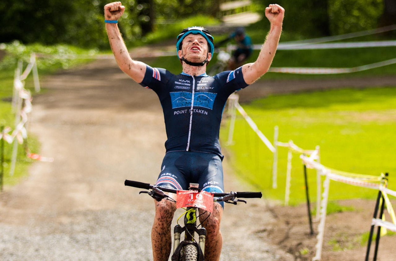 Ole Hem tok sin første seier som senior i bransjens mest prestisjefulle norske terrengsykkelritt: Terrengsykkelrittet. Foto: Snorre Veggan Ole Hem tok sin første seier som senior i bransjens mest prestisjefulle norske terrengsykkelritt: Terrengsykkelrittet. Foto: Snorre Veggan