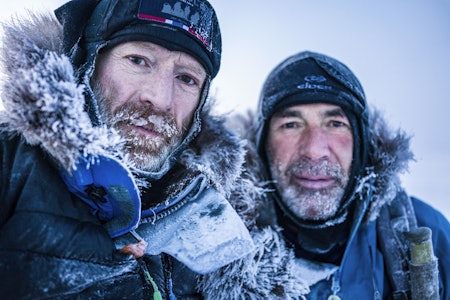 Selfie av Børge Ousland og Mike Horn, fra deres ekspedisjon over Nordpolen Børge Ousland og Mike Horn på ekspedisjon over Nordpolen