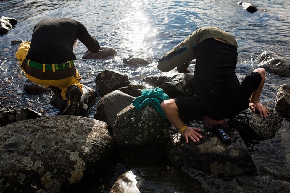 Fjelldusj på fjellfilmvis. Foto: Kristine Lindebø Fjelldusj på fjellfilmvis. Foto: Kristine Lindebø