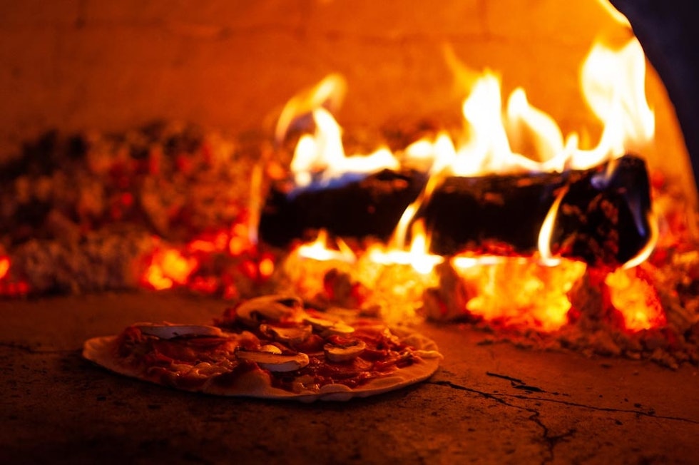 Fjellpizza på fjefllfilm. Foto: Per Finne Fjellpizza på fjefllfilm. Foto: Per Finne