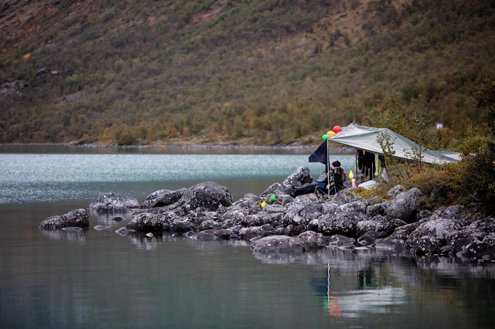Det kan lønne seg å være tidlig ute for å sikre seg denne teltplassen. Foto: Per Finne Det kan lønne seg å være tidlig ute for å sikre seg denne teltplassen. Foto: Per Finne