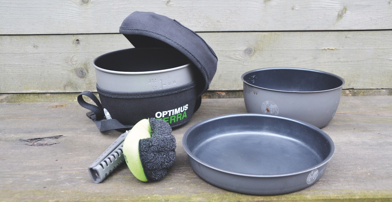 Vi har testet OPTIMUS Terra HE Cookset kokesett. Test av OPTIMUS Terra HE Cookset kokesett