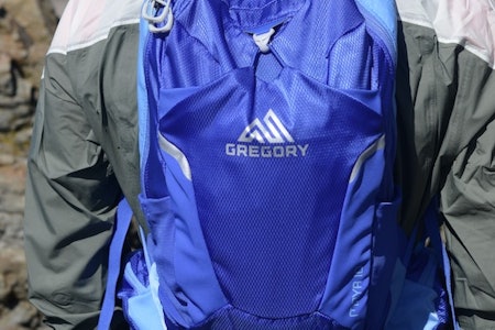 Plass til laptop: GREGORY Maya 10 fungerer godt som løpesekk til og fra jobb.  Blå løpesekk fra Gregory