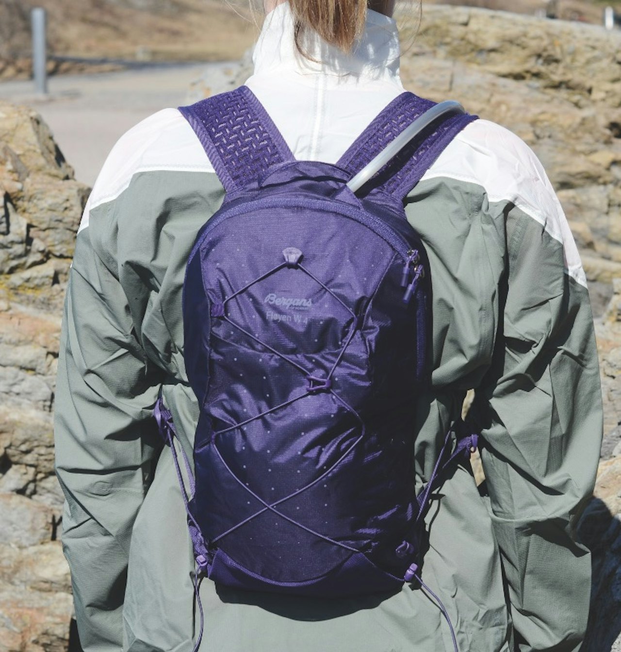Overraskende god plass: Løpesekken BERGANS Fløyen W 4 Lilla løpesekk fra Bergans