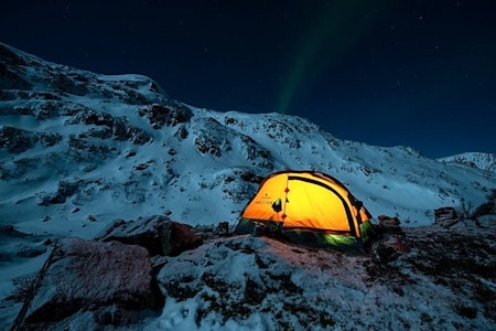LUNT: Et lite telt gir varmere overnattinger. Foto: Randulf Valle  vintertelt ferrino