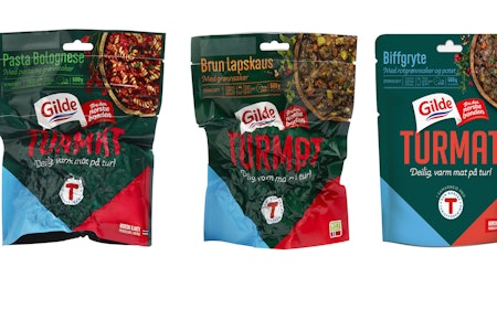 GILDE TURMAT: Tørket turmat er nysatsing for Gilde og Nortura, som blir å finne i butikker over hele landet. Gilde turmat