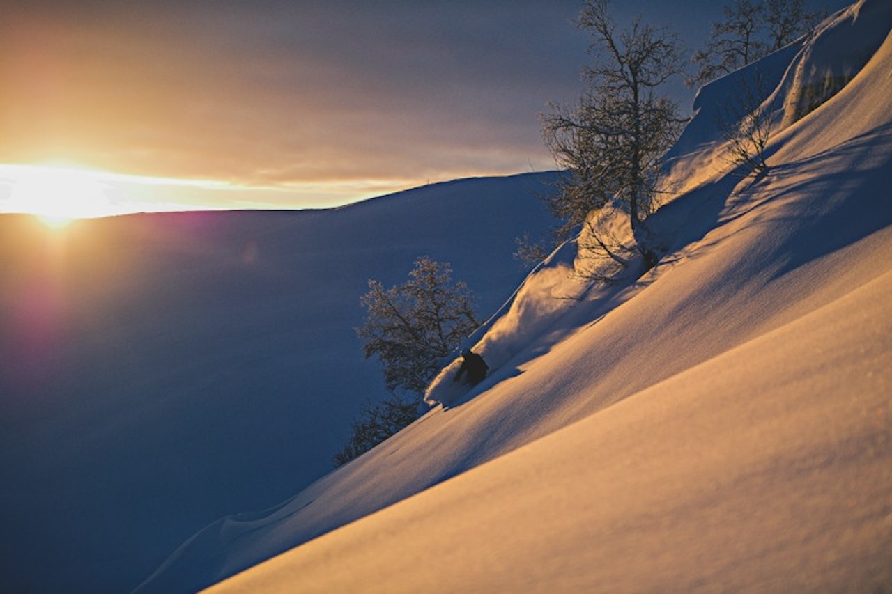Fra nordsida av Nonsholten i Sogndalsdalen, hentet fra boka Toppturar i Sogn. Foto: Hans Kristian Krogh-Hanssen  Fra nordsida av Nonsholten i Sogndalsdalen, hentet fra boka Toppturar i Sogn. Foto: Hans Kristian Krogh-Hanssen