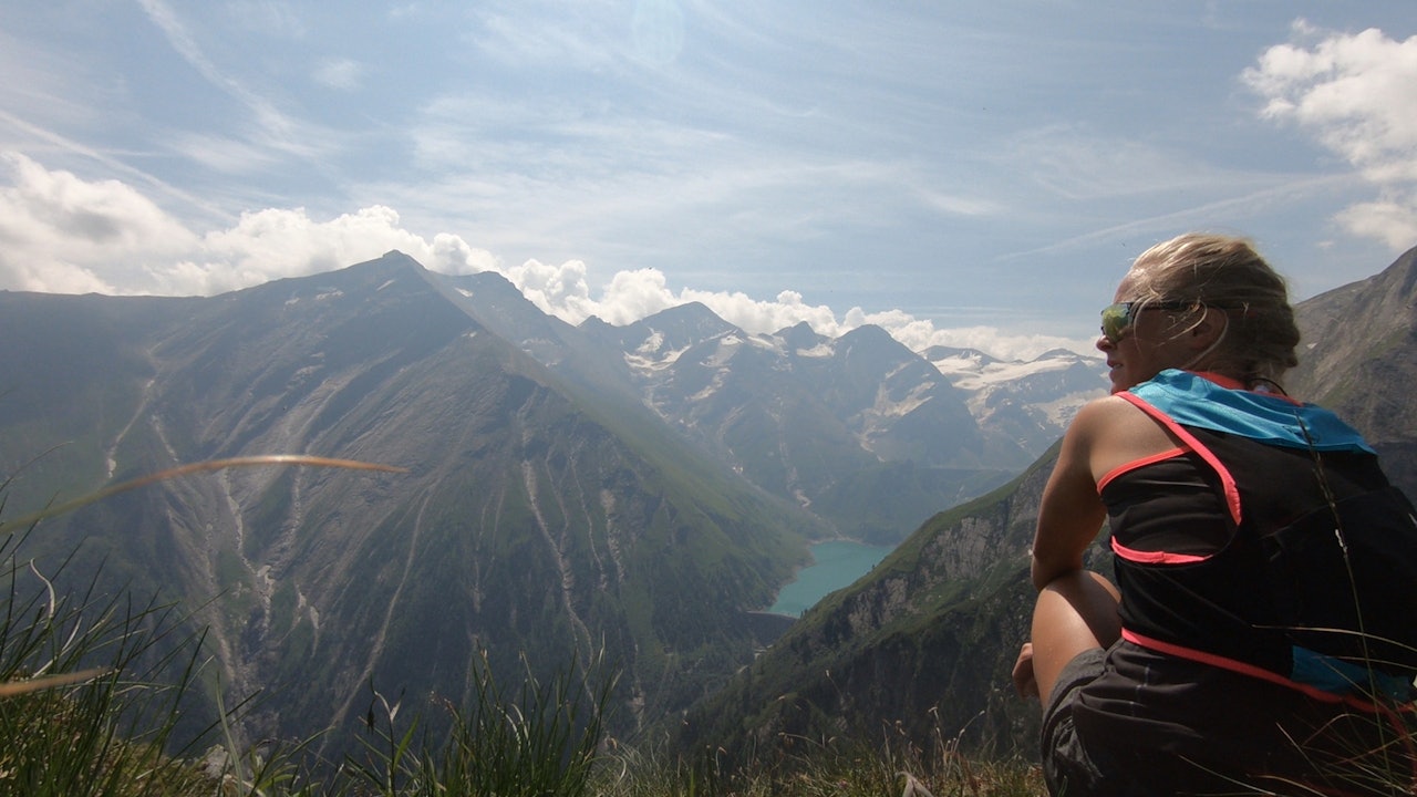 GROSSGLOCKNER ULTRA: På vift lags løypa dagen før start. Høg på livet i slike omgivnader! 